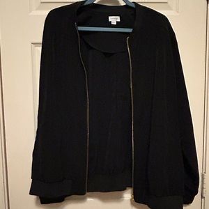 Avenue Black Bomber Jacket